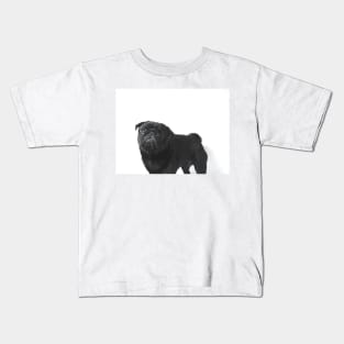 Hugo The black Pug - Kids T-Shirt